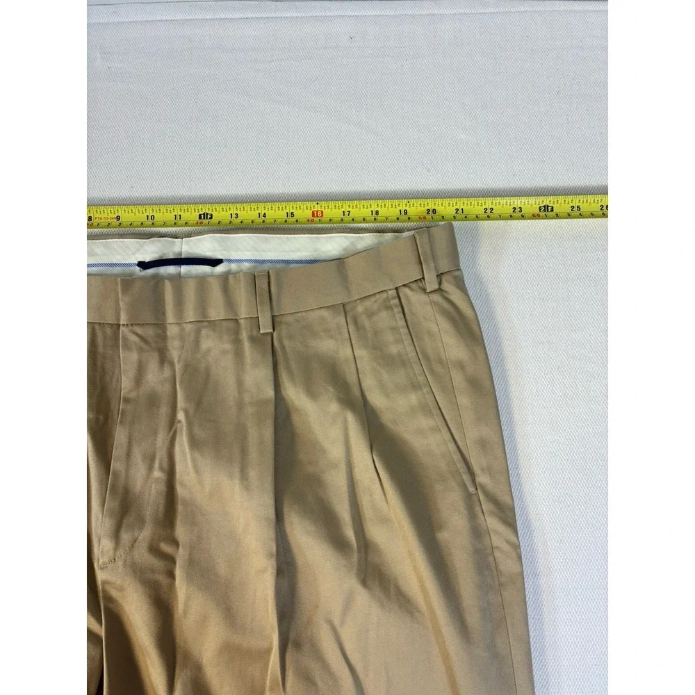 Lands' End Men's Traditional Fit‎ Khaki Chino Pants Size 42